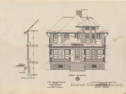 Drawing, Architectural - Front Elevation