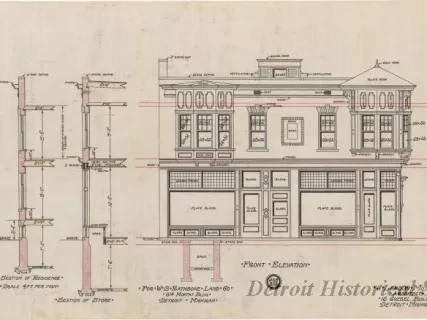Drawing, Architectural - Front Elevation,
Street Side Elevation