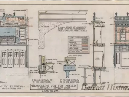 Drawing, Architectural - Remodeling Job for Mr. S. P. Lachman