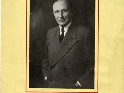 Pamphlet - We Congratulate Our Chief, Robert M. Kerr On this, his Fiftieth Business Anniversary