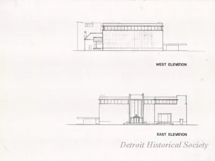 Drawing, Architectural - West Elevation,
East Elevation