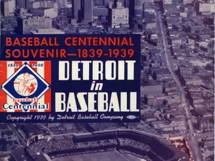 Souvenir - Baseball in Detroit