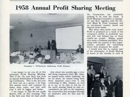 Newsletter - WE Winkelman Employees, Vol. 3, No. 3
July, 1958