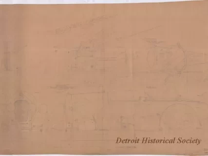 Drawing, Technical - "Vitesse" Airplane Type Autocycle - Pure Streamline Body