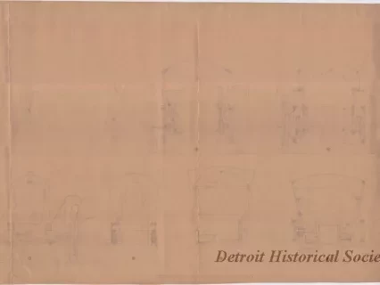 Drawing, Technical - Sections Thru Principal Layout of Autocycle