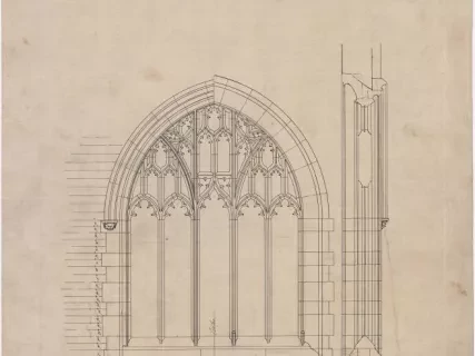 Drawing, Architectural - Detail of Chancel Window, Church of the Epiphany [Trinity Episcopal Church] for Jas. E. Scripps, Esqr.