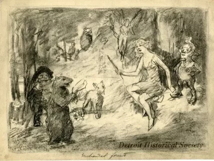 Drawing - Enchanted Forest