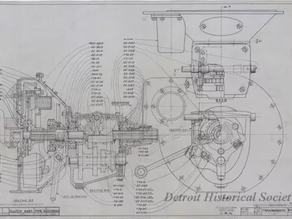 Drawing, Technical - Clutch Assy. Type "R"
Transmission Type "A"