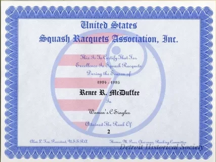 Certificate, Achievement