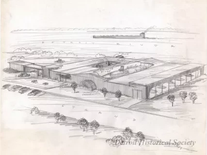 Drawing - Dossin Great Lakes Museum