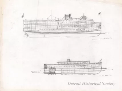 Drawing - SS Ste. Claire