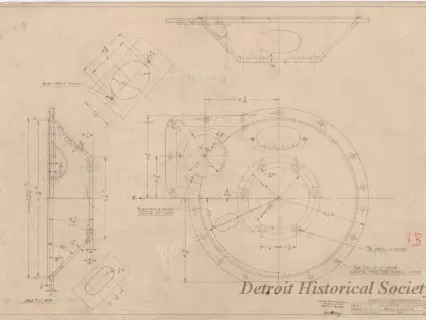 Drawing, Technical - Clutch "R" - Clutch Bell Housing