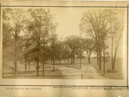 Print, Photographic - Pic-Nic and Base Ball Grounds