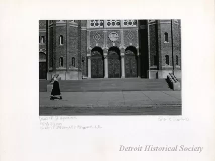 Print, Photographic - Doors of St. Hyacinth, Polish Woman