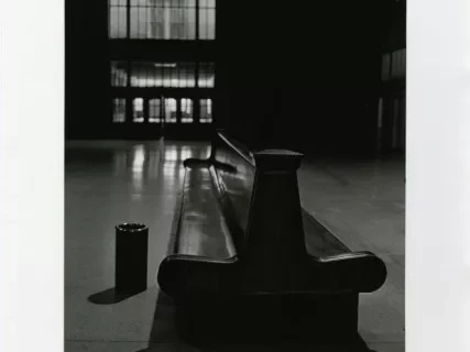 Print, Photographic - Michigan Central Train Depot, Bench