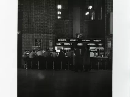 Print, Photographic - Michigan Central Train Depot, Lunch Counter
