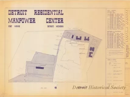 Blueprint - Detroit Residential Manpower Center
Fort Wayne, Detroit, Michigan