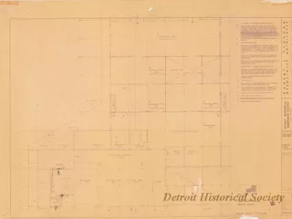 Blueprint - Detroit Residential Manpower Center
Fort Wayne, Detroit, Michigan