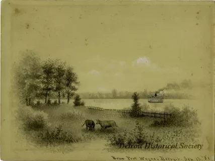 Painting - Below Fort Wayne, Detroit, Sep. 13, '81