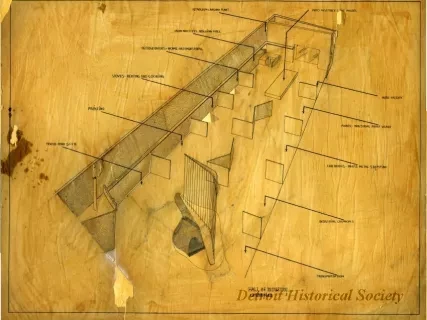 Plan, Floor - Hall of Industry Exhibit Plan