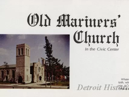 Booklet - Old Mariners' Church In the Civic Center