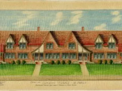 Drawing, Architectural - Design for Oakman Terrace - 18 Family,
Schaefer Road Between Warren & Ford Road