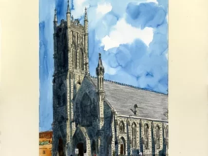 Lithograph - St. John's Episcopal Church