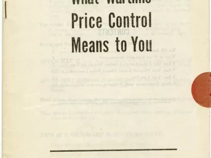 Booklet - What Wartime Price Control Means to You