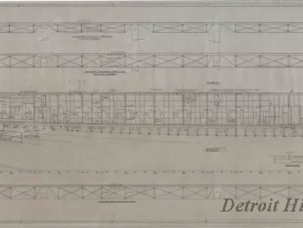Drawing, Technical - Main Deck Side Plating - Aft End