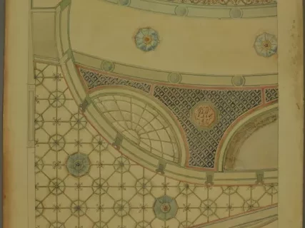 Drawing, Architectural - Ceiling Over First Mezzanine and Under Balcony