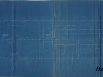 Blueprint - Steamer No. 168, Orlop Deck Cabin Plan