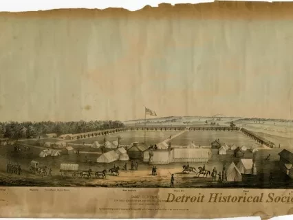 Lithograph - Camp Benton