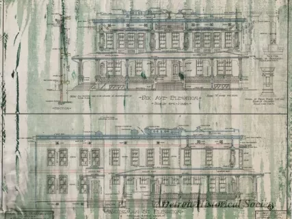 Drawing, Architectural - Dix Ave. Elevation,
Waterman St. Elevation