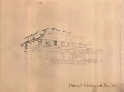 Drawing, Architectural - Rusch House