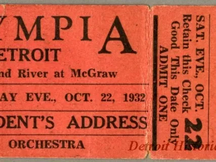 Ticket, Admission