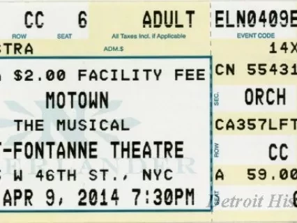 Ticket, Admission - Motown: The Musical