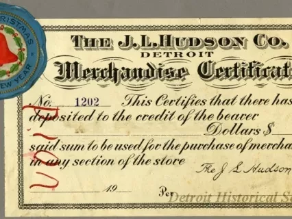 Certificate, Gift