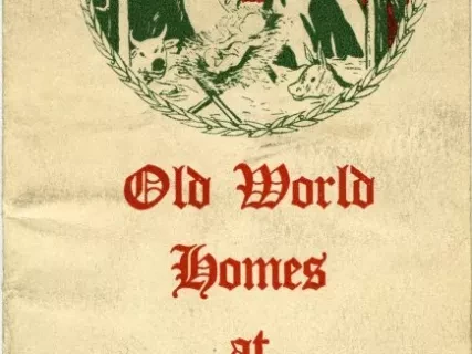 Booklet - Old World Homes at Yuletide