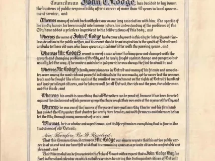 Resolution - Resolution by Councilman Van Antwerp