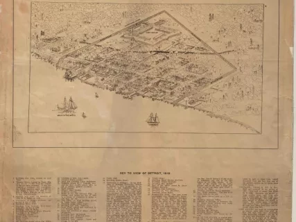 Poster - View of Detroit, 1818