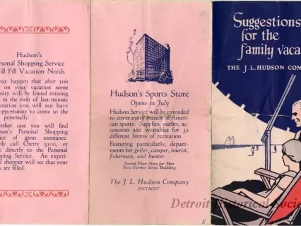 Brochure - Suggestions for the Family Vacation