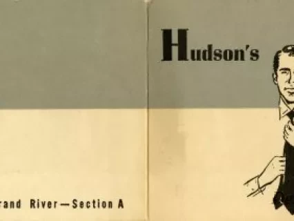 Pamphlet, Instruction - Hudson's Shows You How to Tie a Windsor Knot