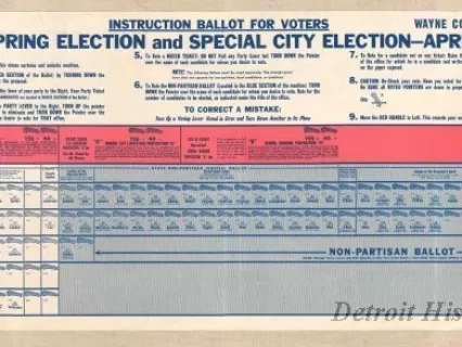 Ballot - Instruction Ballot for Voters