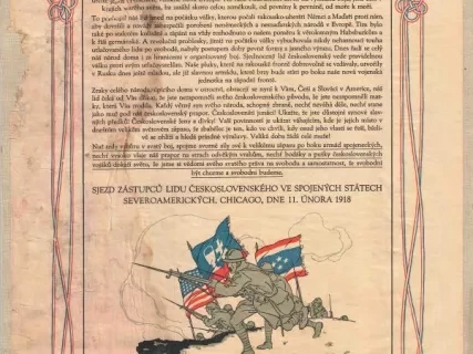 Poster - Manifest k Ceskoslovenskemu Lidu v Americe!