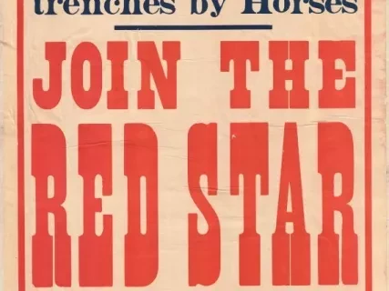 Poster - Join the Red Star 
and help to return every wounded Horse to his work