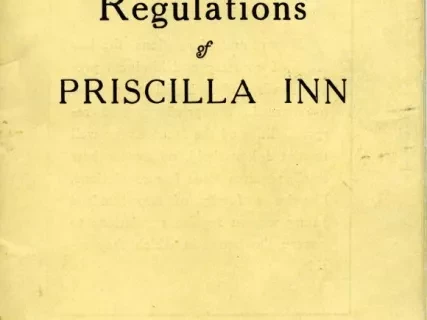 Booklet - House Rules and Regulations of Priscilla Inn