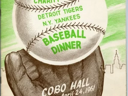 Booklet - 20th Annual Capuchin Charity Guild, Detroit Tigers, N.Y. Yankees, Baseball Dinner.