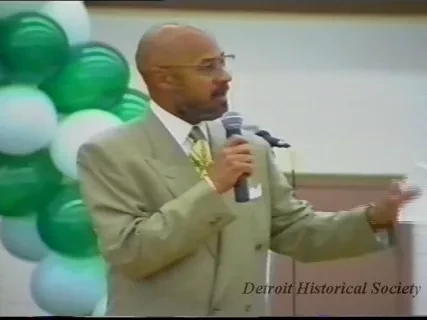 VHS - (Dub.) Footage of Mayor Archer from Senior Appreciation Day at Lightguard Armory 09/20/99 (Detroit Police Audio/Visual Unit)