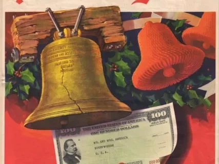 Poster - For Liberty and Peace on Earth,
Give War Bonds