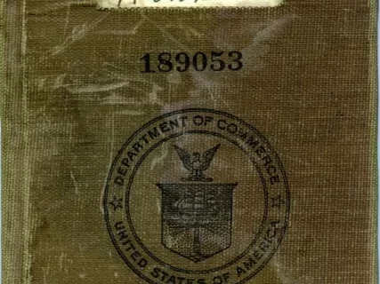 Book, Discharge - United States Department of Commerce Discharge Book No. 189053